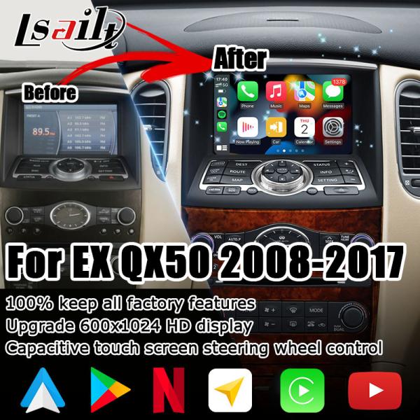Infiniti QX50 EX EX35 EX25 EX37 Nissan skyline crossover Android HD screen carplay android auto upgradew