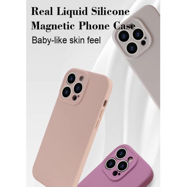 Scratch Resistant Real Liquid Silicone Mobile Case Shockproof For IPhone 16 Pro Max