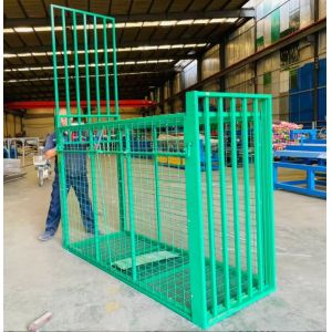 Two Door Animal Trap Cage 2.2M Collapsible Large Wild Animal Cage For Boar Wolf