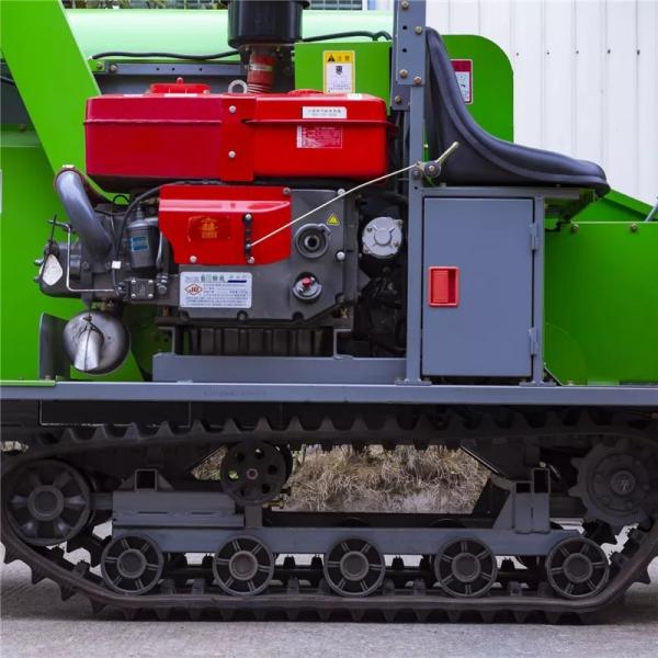 Rubber Crawler Farm Combine Harvester 1200mm Rice Combine Harvester