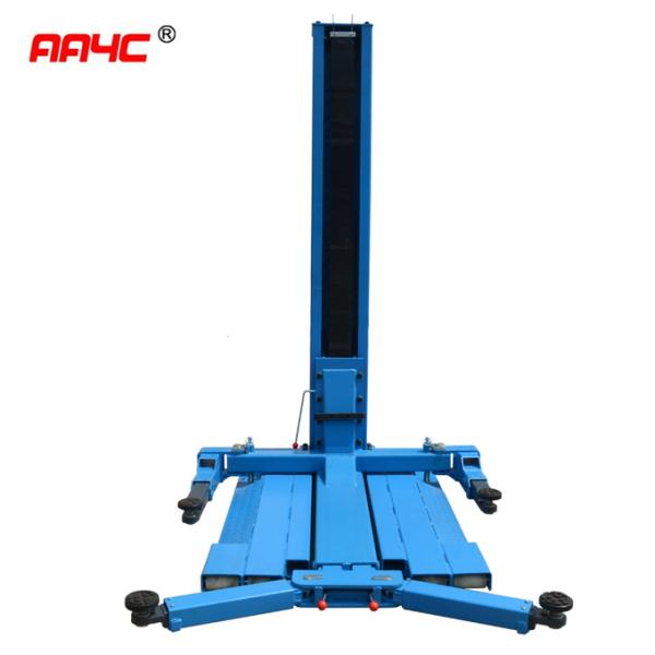 AA4C 1 Post Car Lift Hydraulic One Post Vehicle Lift Single Post Car Hoist 2.5T 1.8M Car Parking Lift