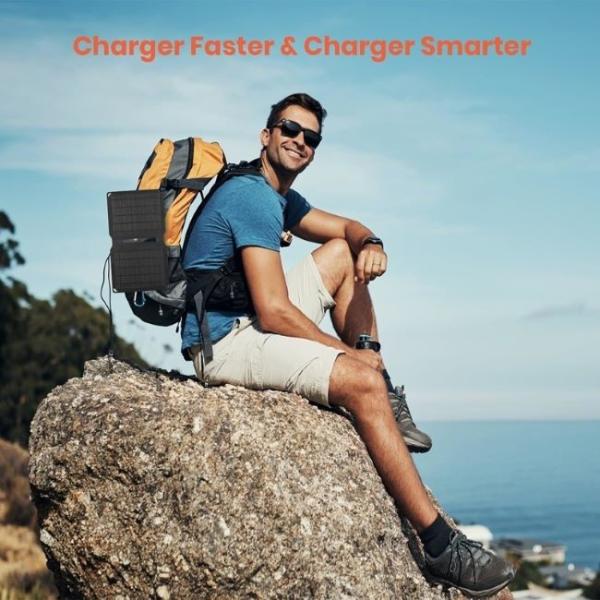 Outdoor Foldable 10W Solar Panel Charger For Mobile Phones Power Banks