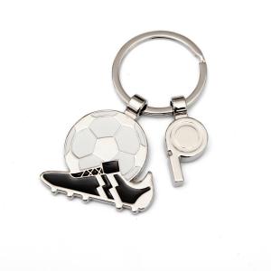 China Football Personalized Metal Keychain European Cup Trophy Shaped Keyring wholesale