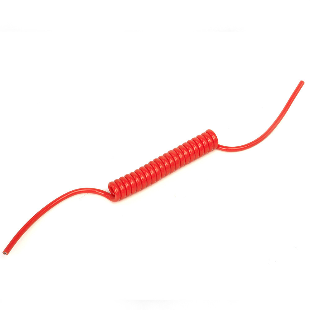 China US TPU/PUR/PU Spiral Spring Cable With Strong Elasticity Bare Copper Conductor wholesale