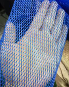 China Extruded Mesh Sleeve Plastic Tube Netting 0.75mm Thickness For Metal Parts on sale