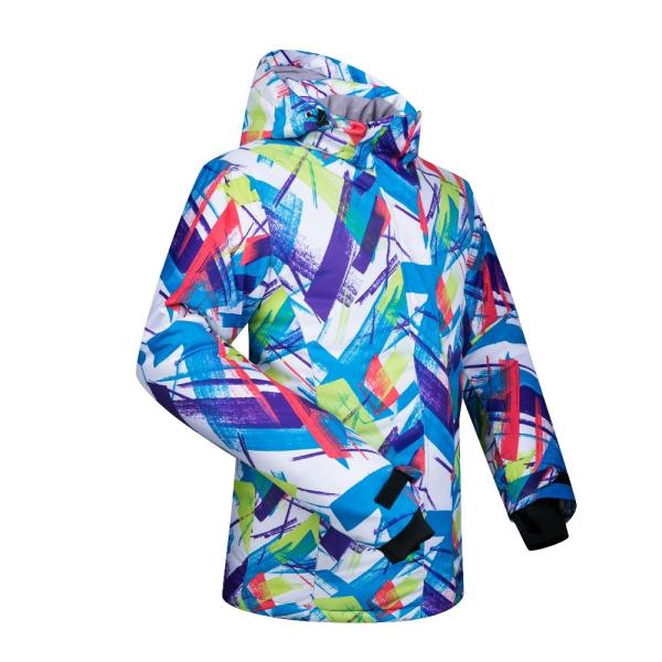 100% nylon2018 new Fashion Printing Bright Color Ladies Jacket Winter Ski Workout Jackets Ski Jacket (size:s-xxl)