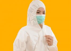 China Fire Retardant Non Woven Coverall Eco Friendly For Painters / Decoration Workers wholesale