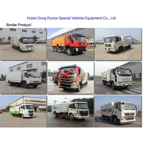 JMC 4X2 Vacuum Road Sweeper Truck , Street Cleaner Truck With High Pressure Water