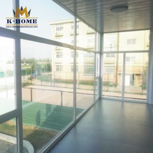 Construction Site Prefab Modular Container Office With Glass Wall