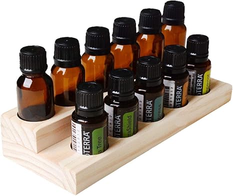 Wooden Essential Oil Display and Storage Rack Ideal for Organizing Aromatherapy Oil