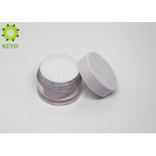 Small Capacity Clear PETG Face Mask Jar 15g Round Face Cream Containers
