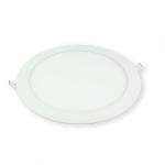 50000 Hours Lifespan LED Round Panel Light with 120lm/W 0-10V Dimmable Aluminum