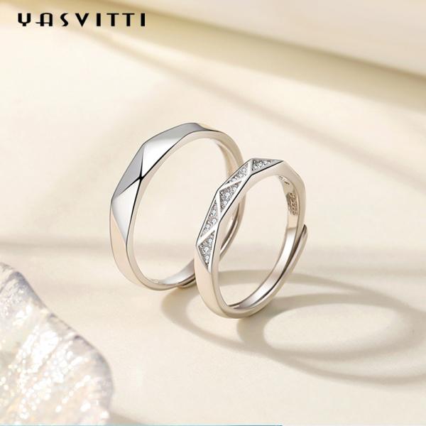 0.074oz 0.8ft 925 Sterling Silver Rings 5A Sterling Silver Engagement Ring