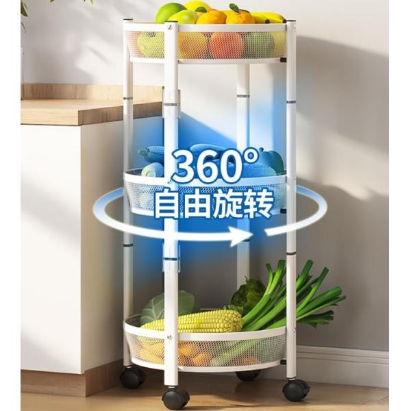 Anti Tipping Lock Rotating Storage Rack Multi Functional Carbon Steel Folding Storage Rack