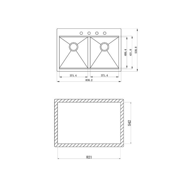 Multi Function Stainless Steel Kitchen Workstation Sink For Apartment