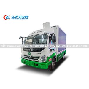 China Foton Aumark Mobile Digital LED Advertising Truck Advertising Box Van wholesale