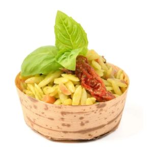 Eco Friendly Tasting Disposable Dessert Cups Bamboo Leaf 2.75inch