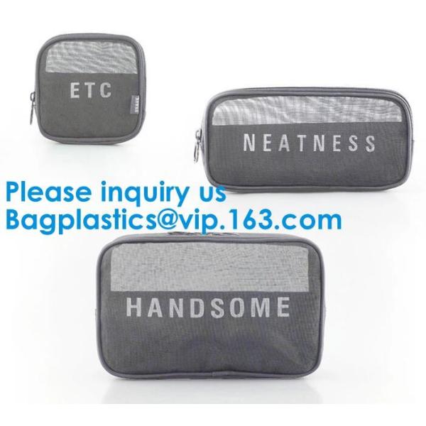 Women Mesh Bag Travel Cosmetic Bag Makeup Case Pouch,Organizer Purse Necessary Mesh Cosmetic Bag Women Make Up Bag Makeu