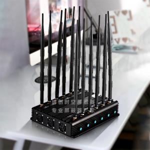 China 12 antenna mobile phone signal jammer, Wi Fi GPS LoJack signal blocker, mobile phone 4G jammer, 48W high-power jammer wholesale