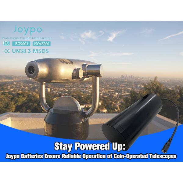 Joypo OEM 18650 Battery Pack 3.7V 30Ah For Tourist Coin Operated Telescope and Binocular