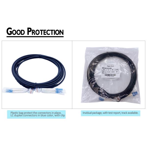 Outdoor FTTA LC Duplex Optical Cable Assembly Patch Cord GJFJV 7.0mm G657A2 2.0mm