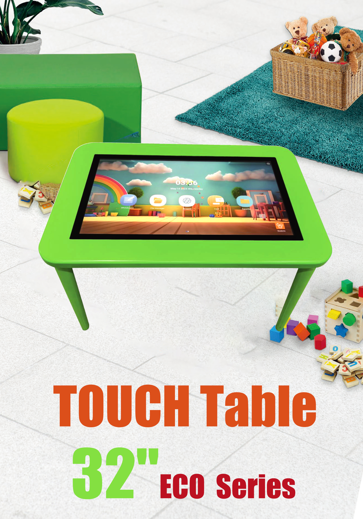 Kids Android Multi Touch Table 32inch with Octa Core CPU