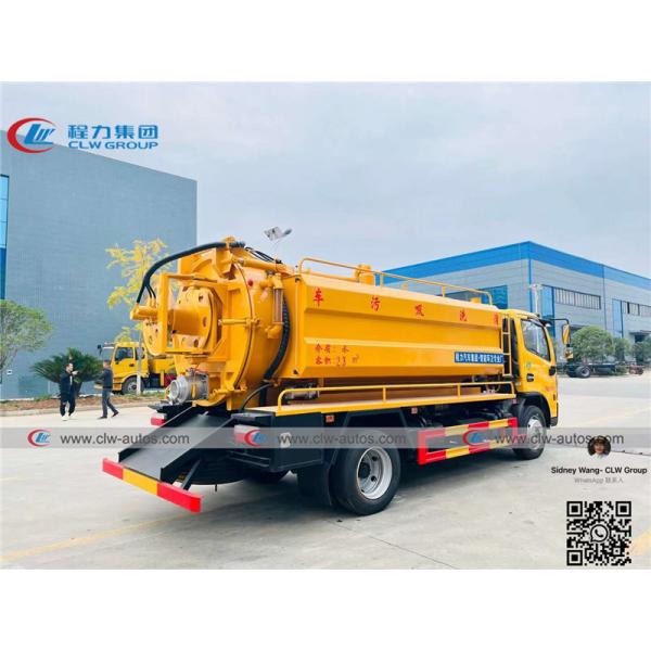 LHD Dongfeng Duolicar 8cbm Vacuum Suction Truck