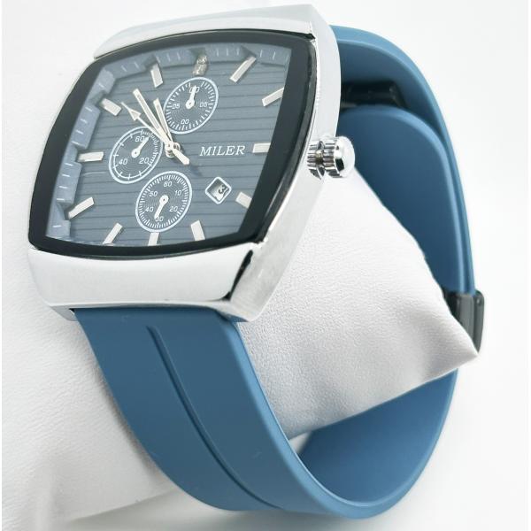 Fashion Sports Luxury Silicone Strap Watches Lage Dial Wrist Quartz Watch