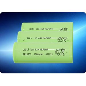 China 4300mAh 26700 LFP Battery 12.9A Discharge 1500 Cycles wholesale