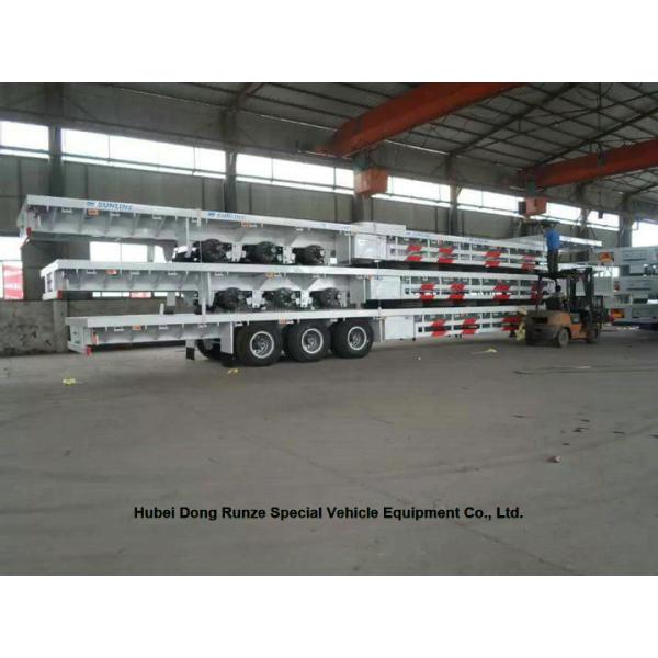 Flatbed Container Trailer 3 axle for container Loading capacity 40 ton ,60ton,80Ton