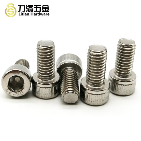 SS304 Metal Screw Fasteners , M10 Socket Head Cap Screw Din 912 Grade A4-70