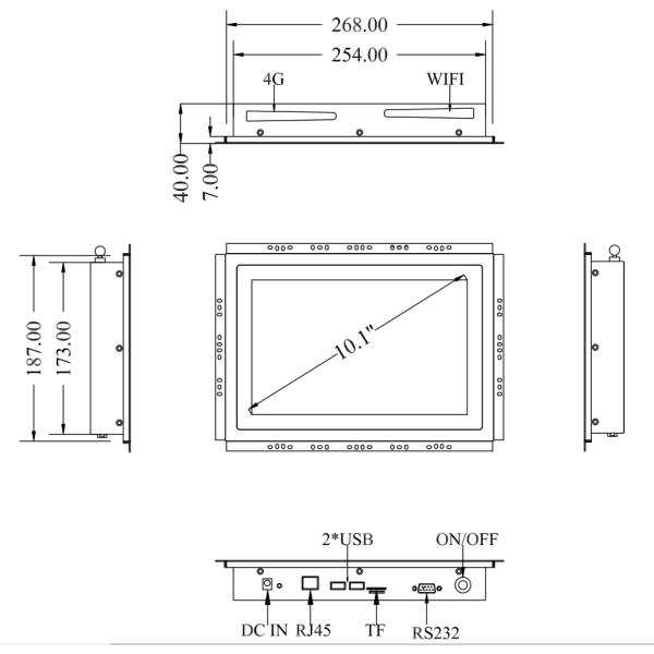 Sunlight Readable 10.1 Inch RK3288 Industrial Android Tablet