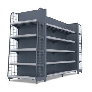 Buy cheap 400kg 90CM Supermarket Shelf Rack Heavy Duty Steel Storage Shelves OEM from wholesalers