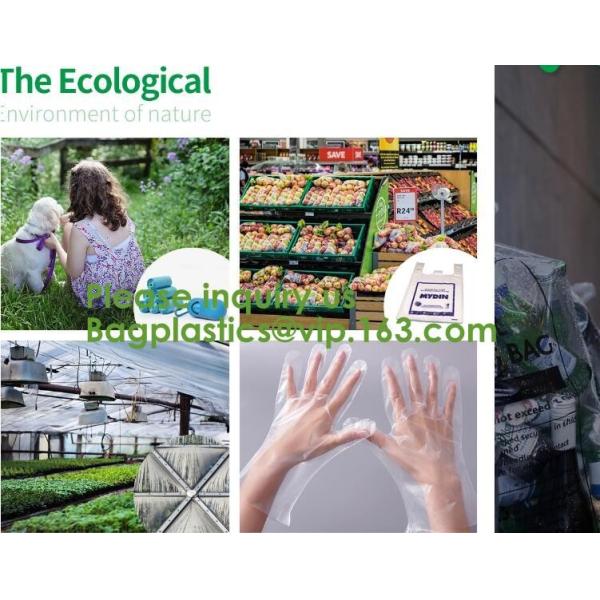 100% Biodegradable Compostable Plastic T-Shirt Vest Bag For Shopping,Home,Decoration,Wedding,Supermarket,Restaurant,Bake