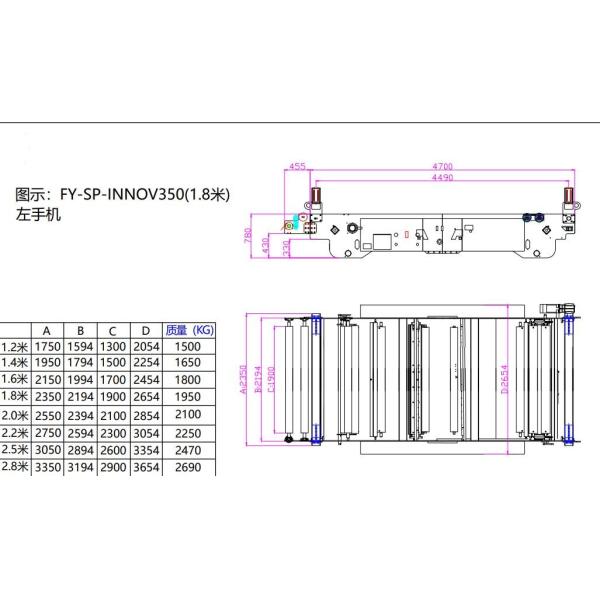 Innov350 Automatic Roll Splicer , Automatic Cardboard Box Making Machine