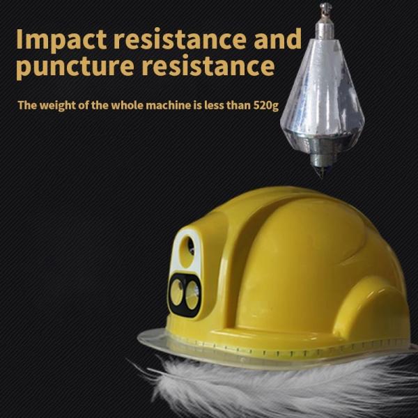 2.4" Screen Temp Measuring Safety Helmet Camera 5000mAh IP66