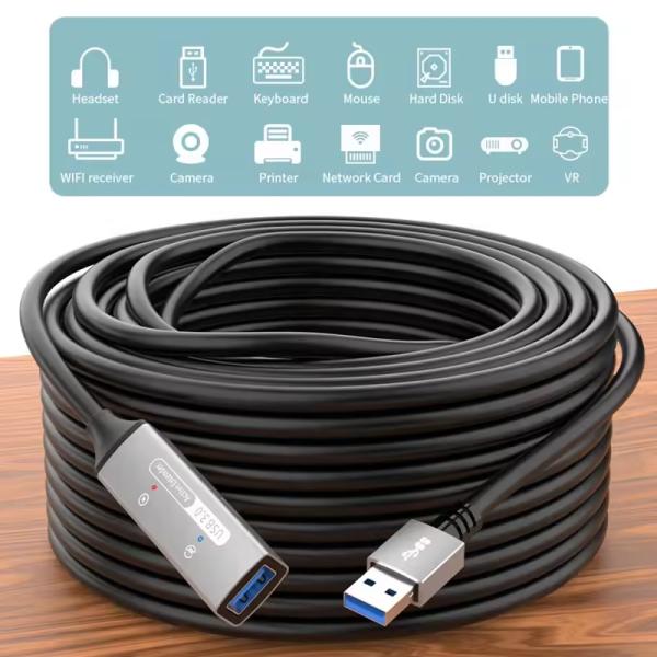 USB 3.0 Hub Extension Type A Male To Female Data Cord With USB C Hub Power Extra Long