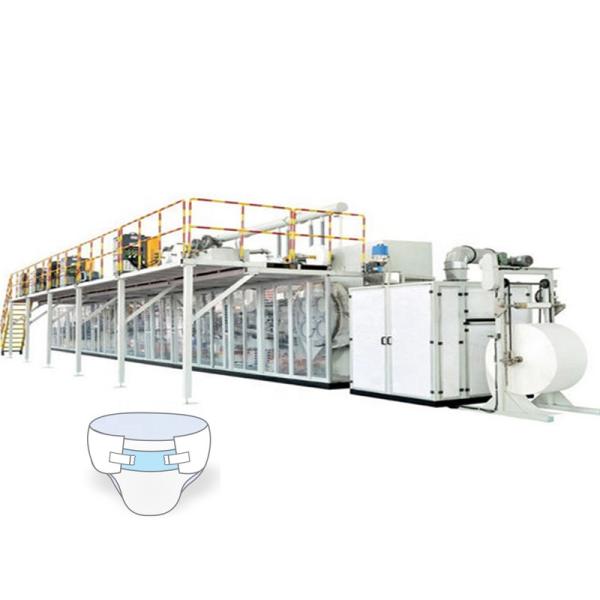 Quality PLC System Small Scale Diaper Making Machine for sale