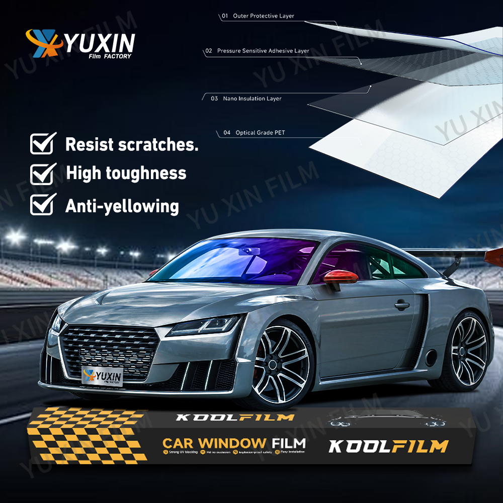 China Automotive 80% Chameleon Window Tint Film 99%IRR Good Shrink Window Film wholesale