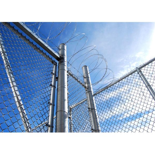 Galvanized Chain Link Fence, with Hot-dipped galvanized, Electro-galvanized or PVC coated