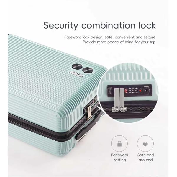 Green/Beige/Blue/Black Camera Design Suitcase PC Suitcase Luggage with TSA Lock Hard Shell Lightweight Carry on Big Capacity Luggage
