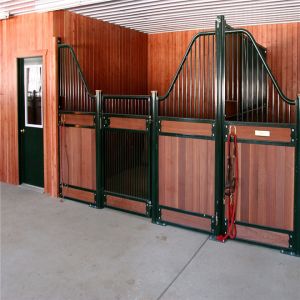 Buy cheap Galvanized And Portable Steel Horse Stable Metal Stall Fronts Design With Door from wholesalers