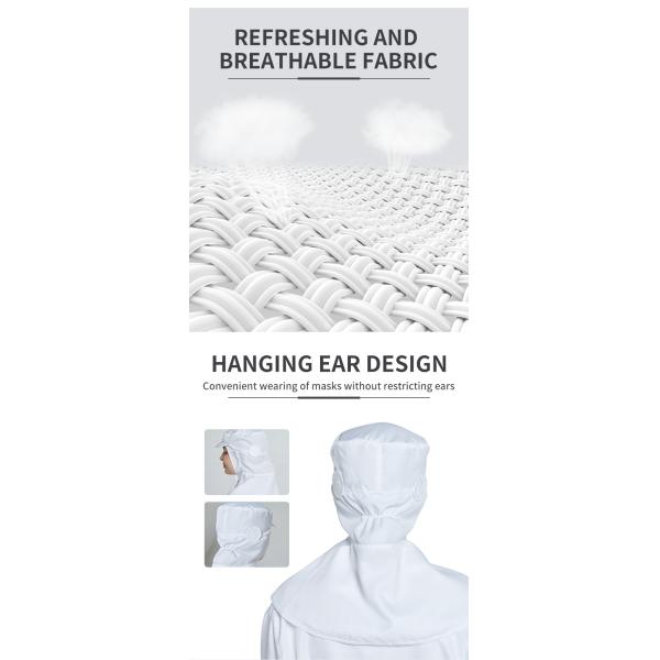 Breathable Dustproof Workshop Hat / Cap For Food Industry Processing