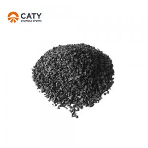 China Resilient Rubber Mulch Chips , Anti Corrosion Recycled Rubber Pellets wholesale
