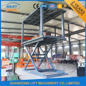 China Red Grey Yellow Hydraulic Double Deck Car Parking System 5.5m X 2.6m wholesale