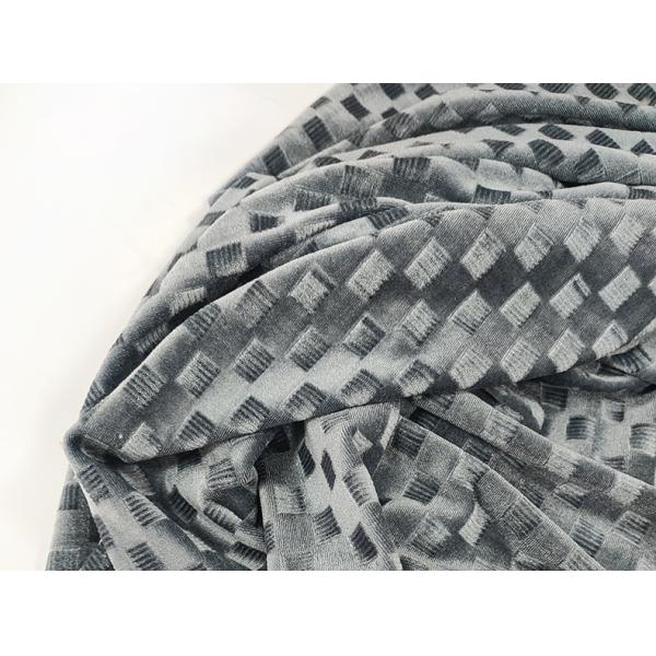 Solid Color Plaid Brushed Korea Velvet 250 Gsm Knitted Polyester Fabric For Clothing