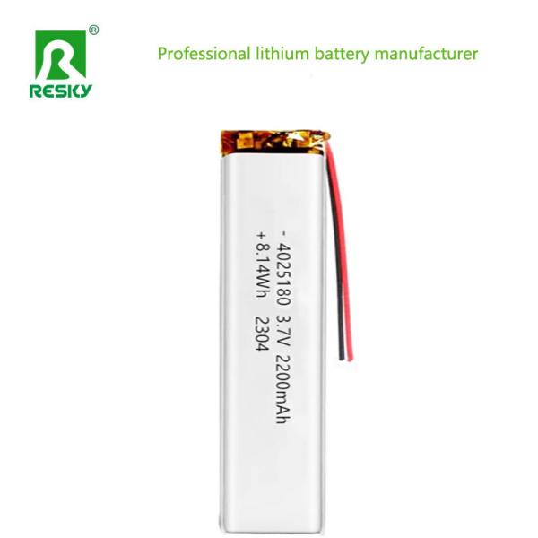 Lithium Ion Polymer Battery 4025180 3.7v 2200mAh 8.14wh Rechargeable Li-ion Battery Cell