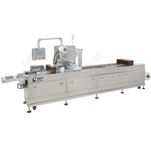 China Auto Thermoforming Vacuum Packing Machine Complete Sachet Packaging Line wholesale
