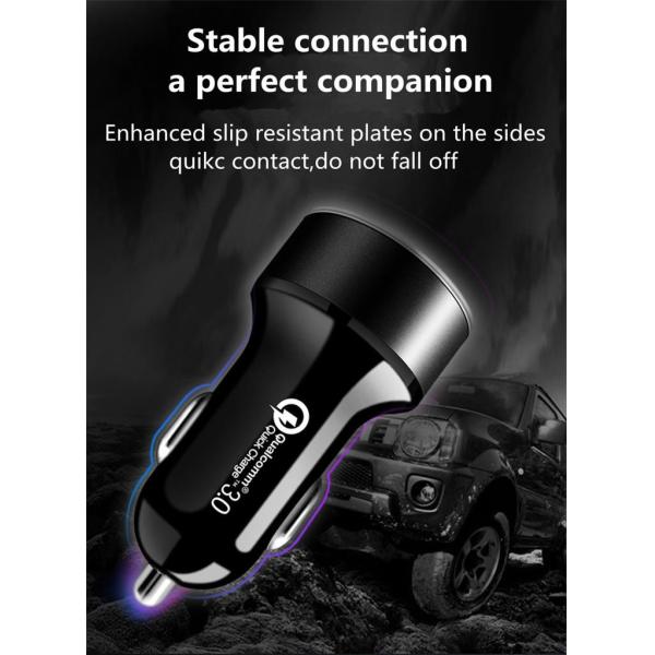 LCD Type C Car Charger PD 6A 36W QC3.0 For IPhone Huawei Xiaomi