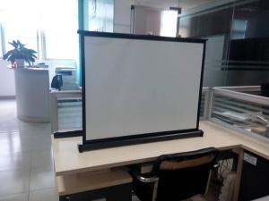 China Portable Motorized 40 Projection Screens Fabric , Hd Projector Screen wholesale